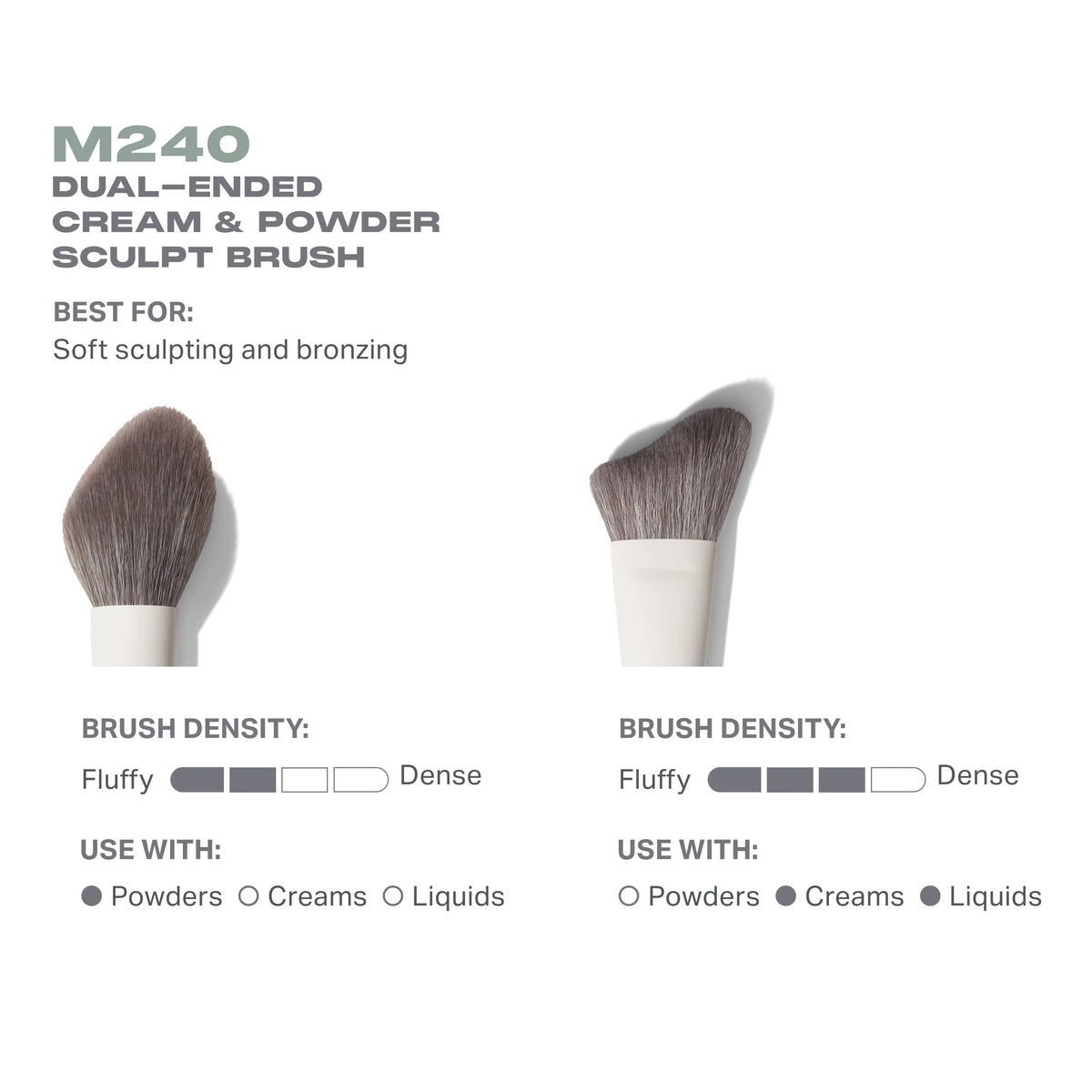M240 Dual-Ended Cream & Powder Sculpt Brush