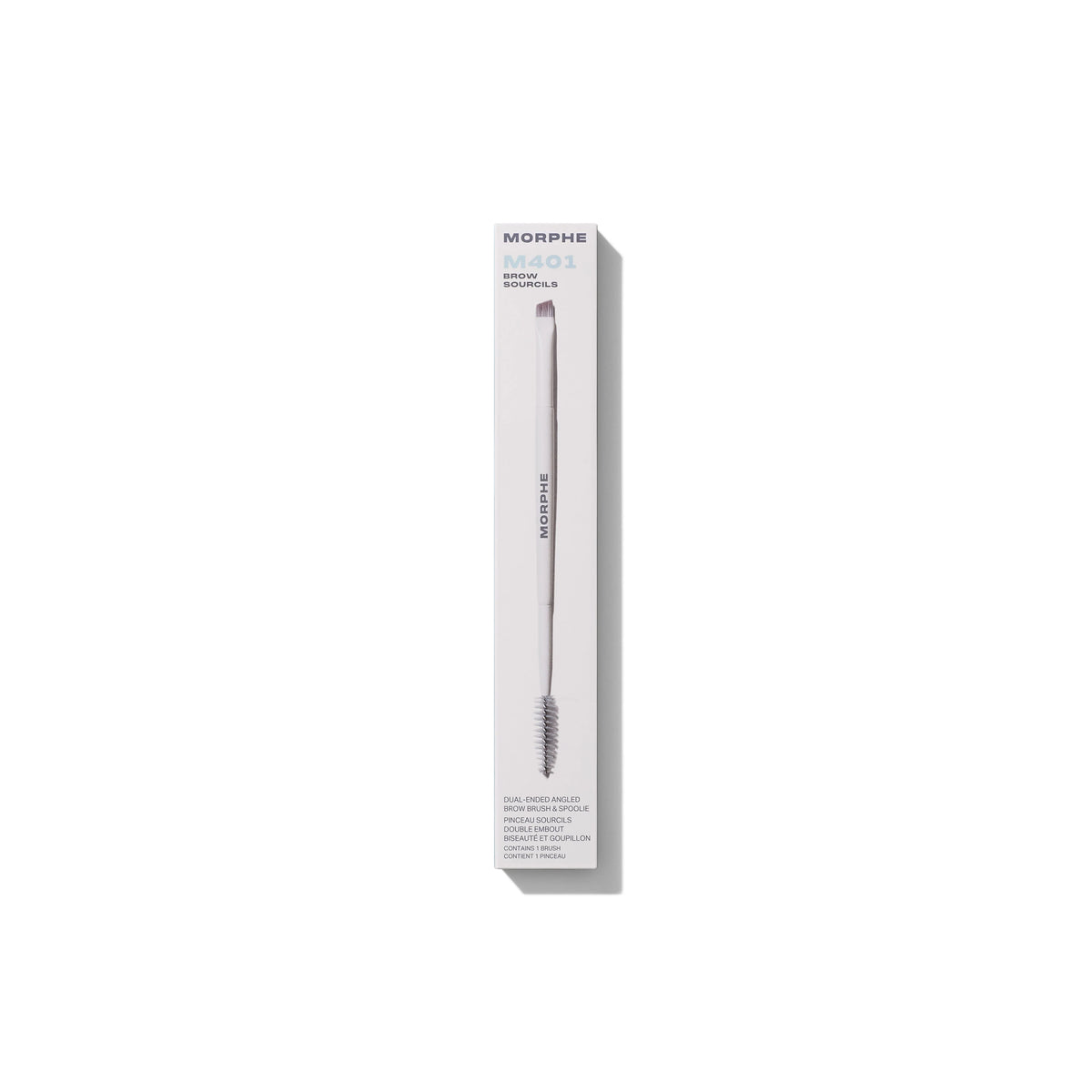M401 Dual-Ended Angled Brow Brush & Spoolie